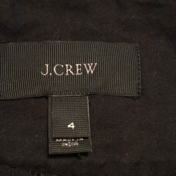 J. Crew black eyelet short sleeve tuxedo front top - Picture 7 of 8